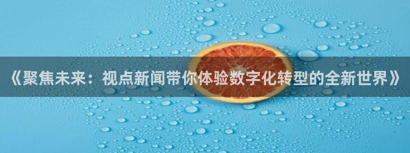 《聚焦未来：视点新闻带你体验数字化转型的全新世界》